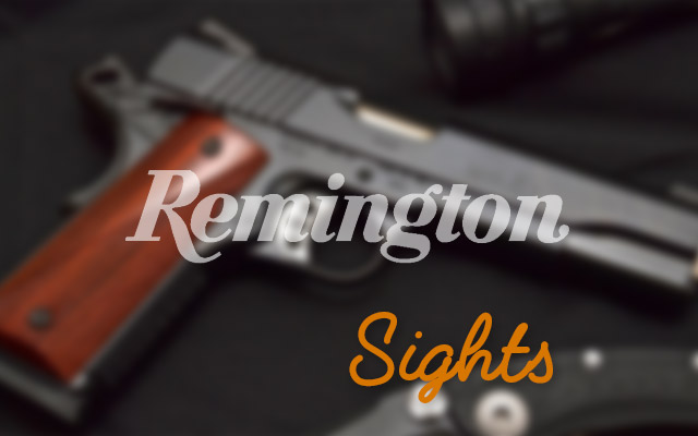 Remington 1911 R1 sights